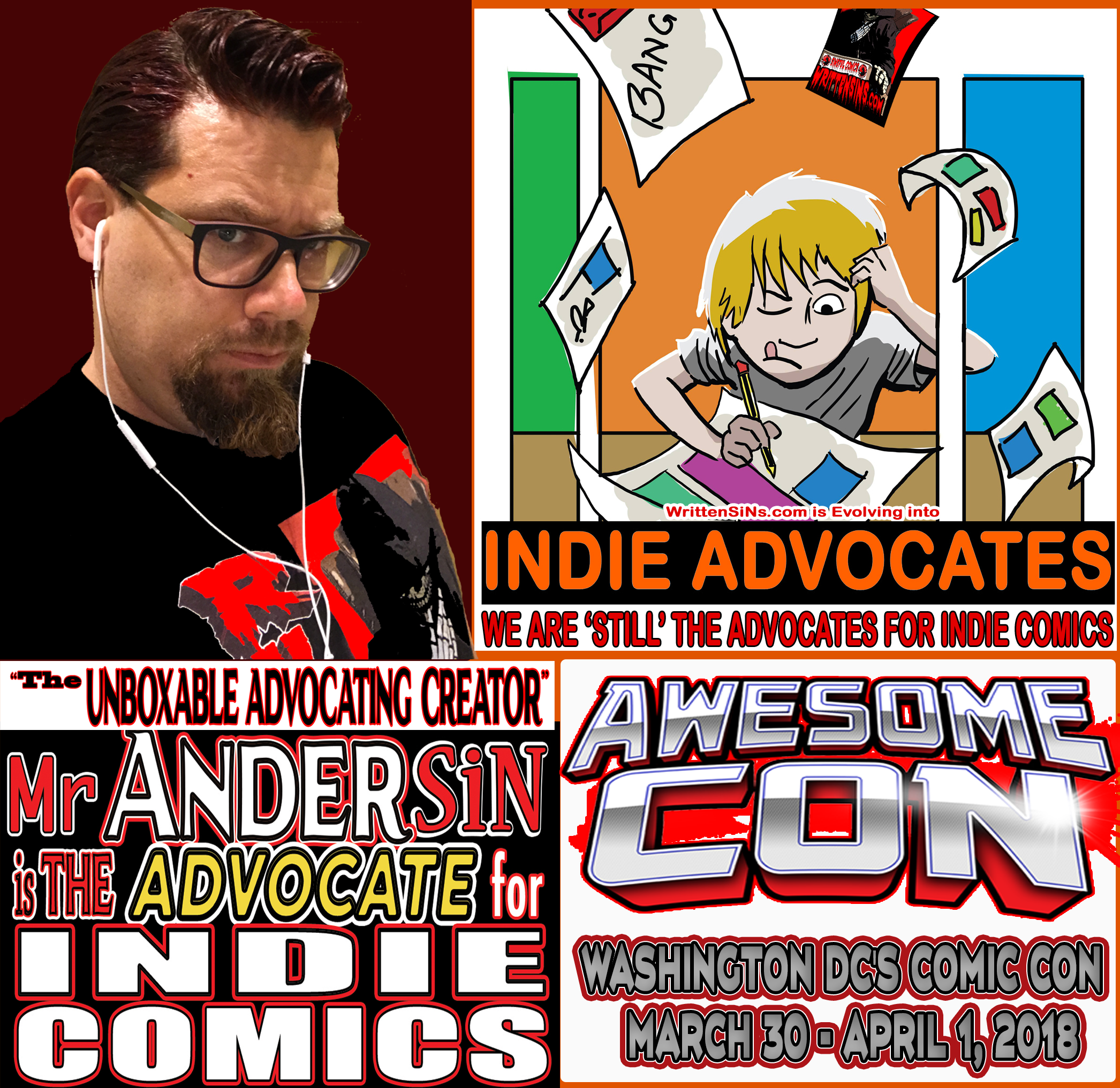 Mr Andersin Appeared in DC at AWESOME CON  on March 30-April 1