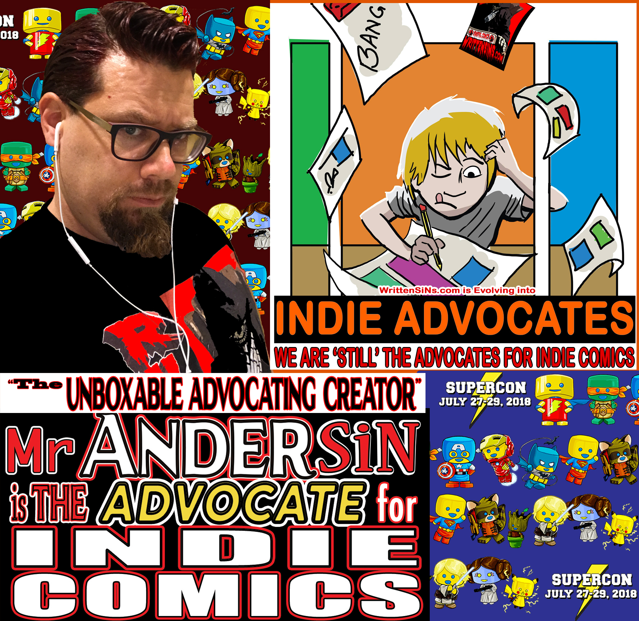 An AnderSiN appearance  in the  SOUTH @ NC’s  Raleigh SuperCon, July 27-29 FEATURING:: INDIE ADVOCATING, Mr ANDERSIN   & WrittenSiNs Comics at J1