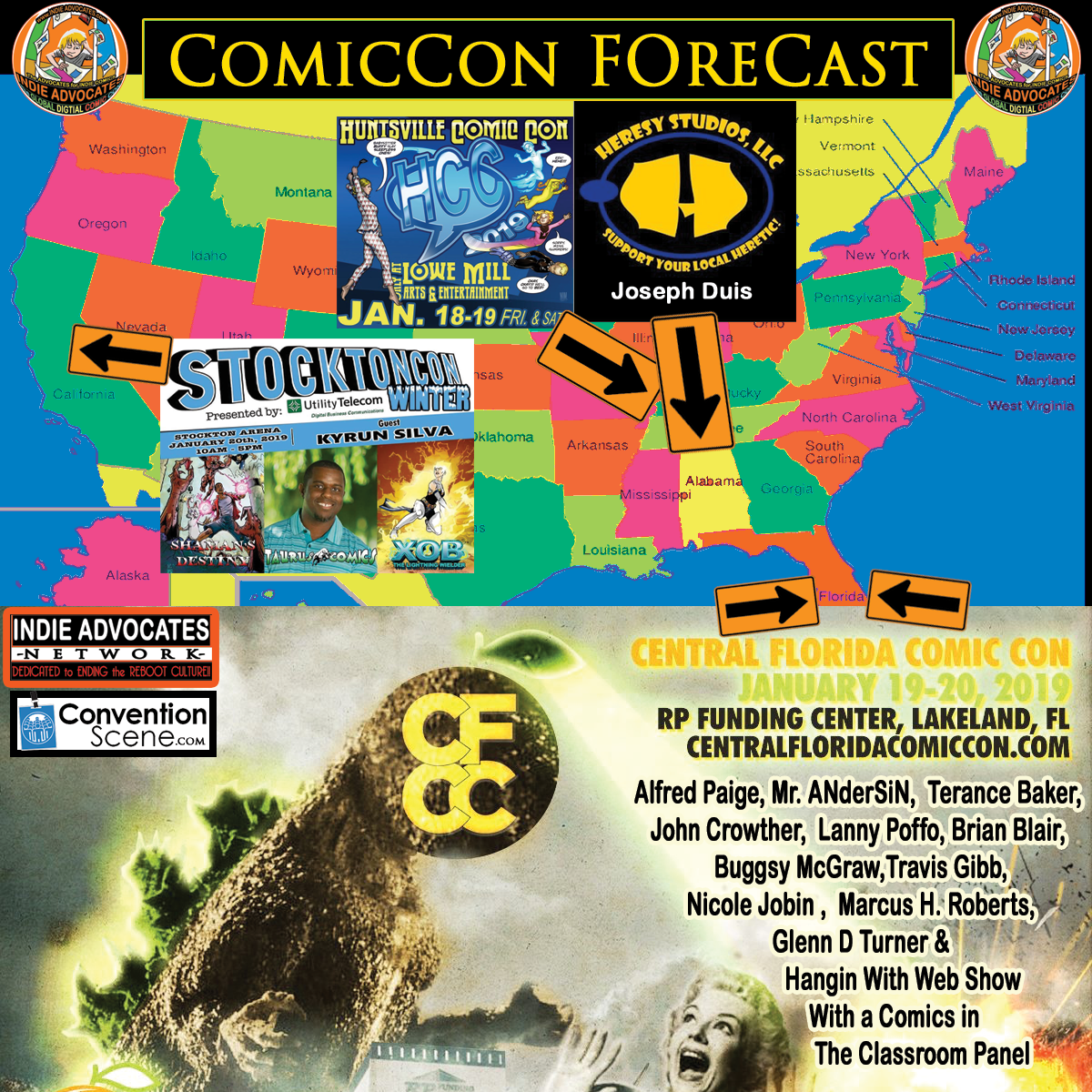 Mr. AnderSIN heads to Central Florida Comic Con Jan 19-20, 2019