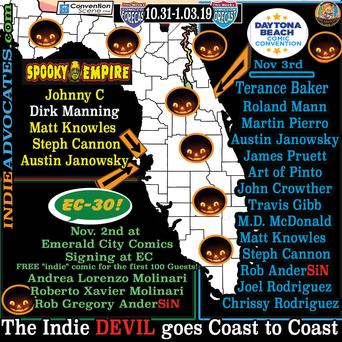 The INDEI DEVIL goes Coast to Coast in Florida this weekend